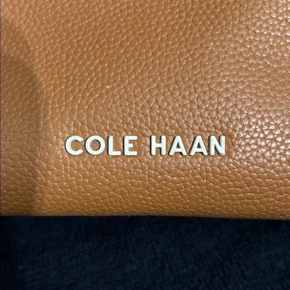 Cole Haan Grand Ambition Convertible Leather Backpack in Tan Beige & White - Picture 5 of 10